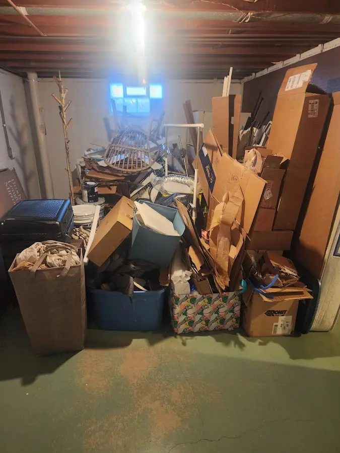 Roll-off dumpster container at job site for Yard Waste Dumpster Rental in Valdese